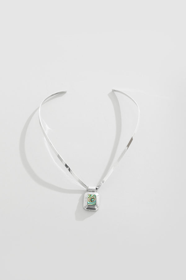 Stair Step Abalone Collar Necklace