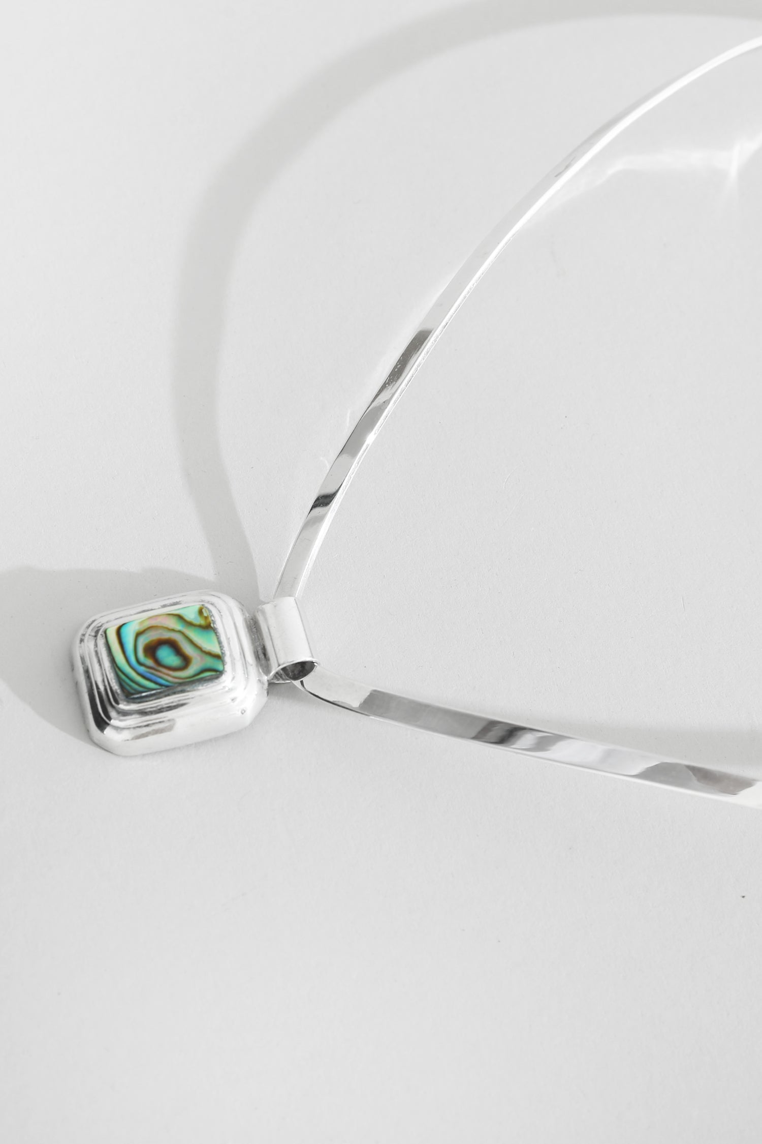Stair Step Abalone Collar Necklace