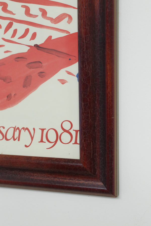 David Hockney, Vintage Framed Poster