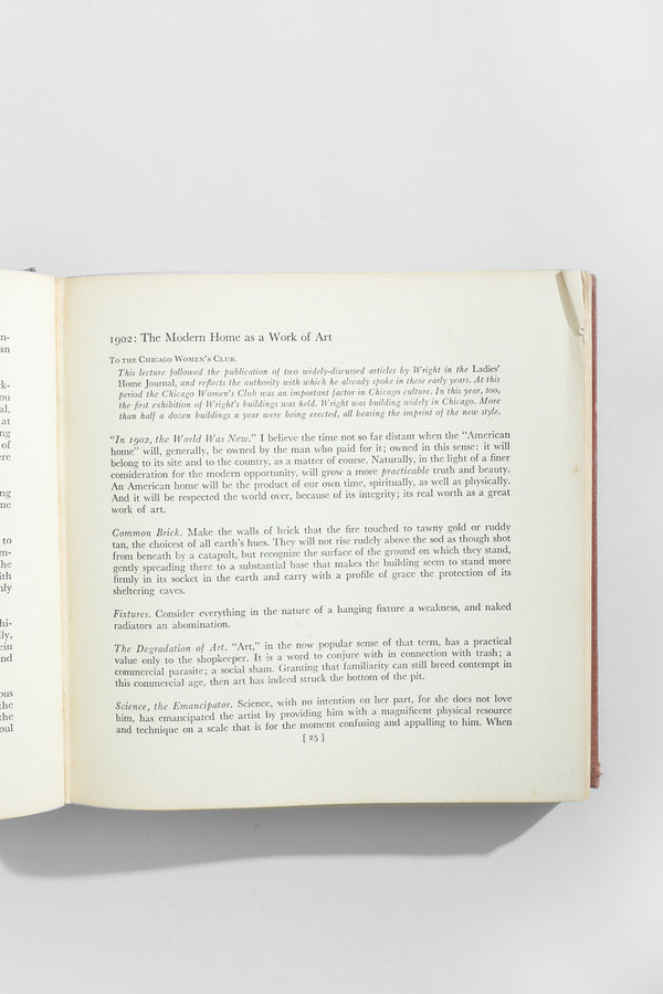 Frank Lloyd Wright on Architecture Book