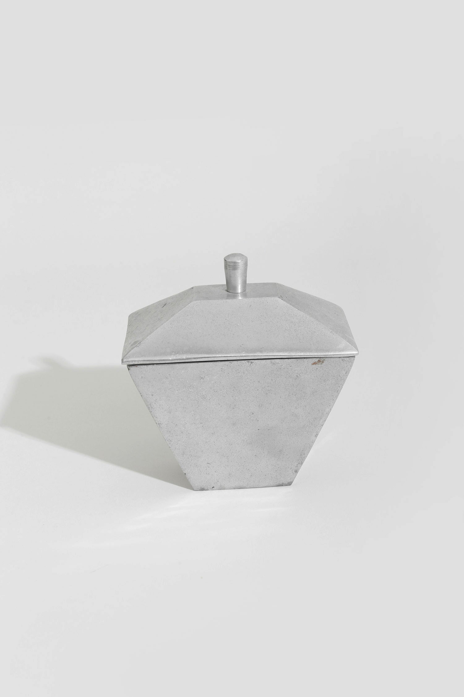 Chrome Catchall Lid Container