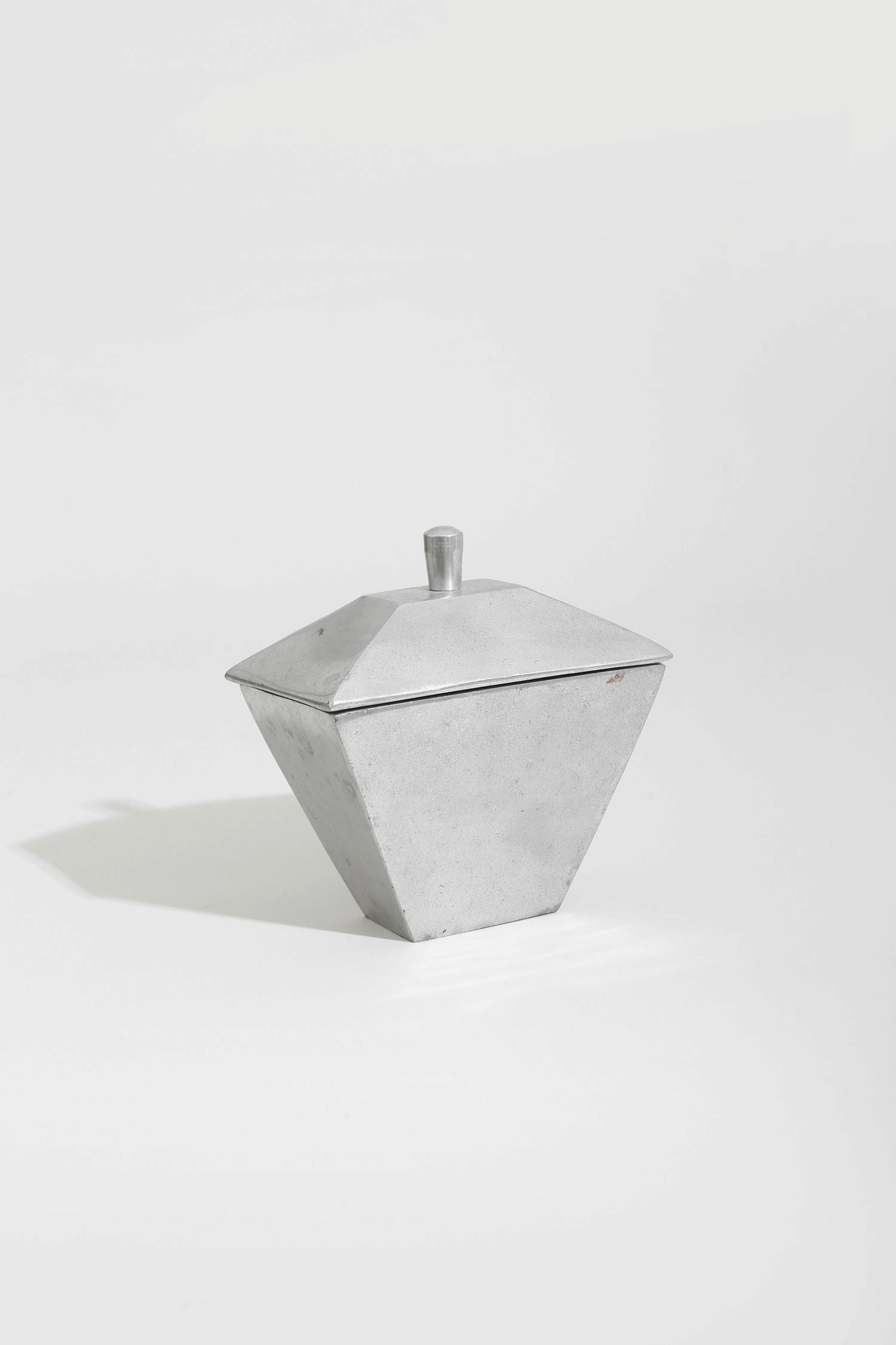Chrome Catchall Lid Container