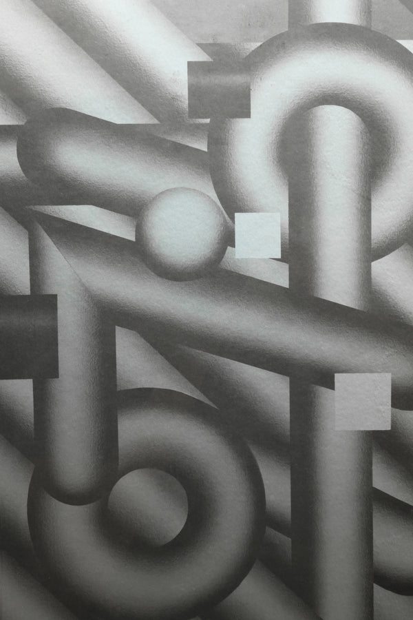 Geometric Op Art Print, 1976