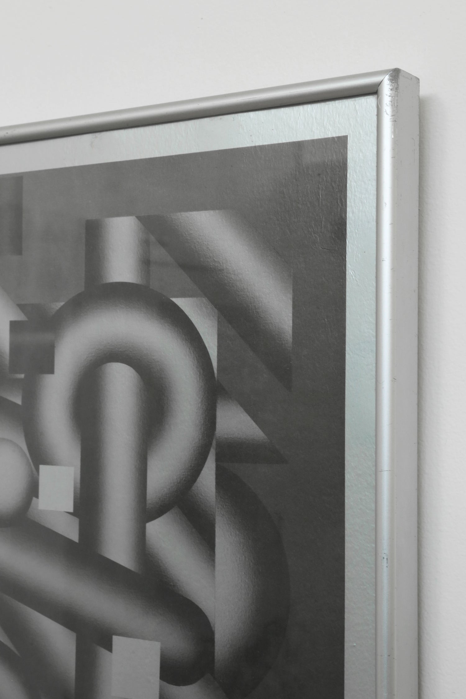 Geometric Op Art Print, 1976