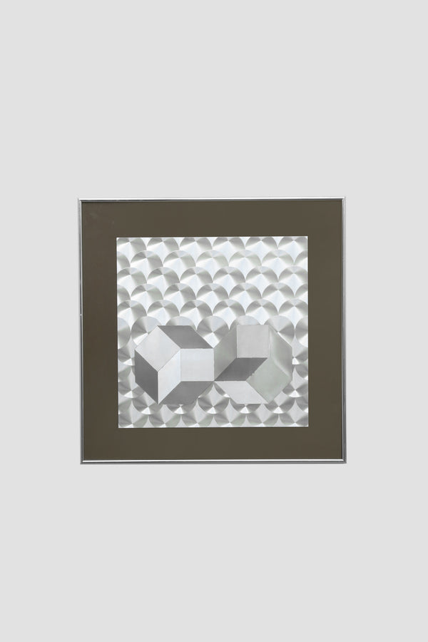 Geometric Silver Artwork