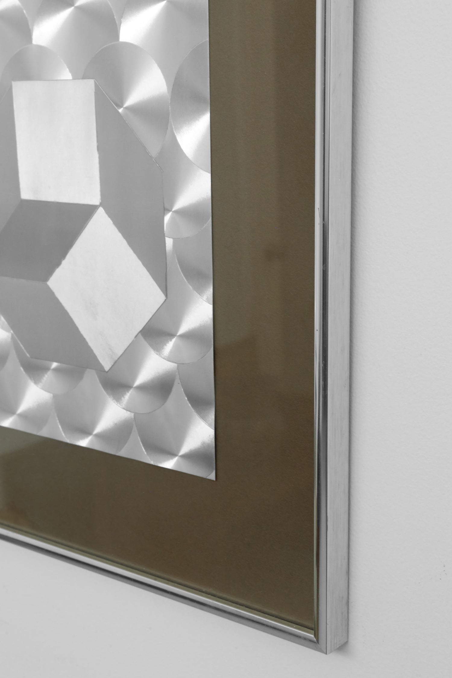 Geometric Silver Artwork