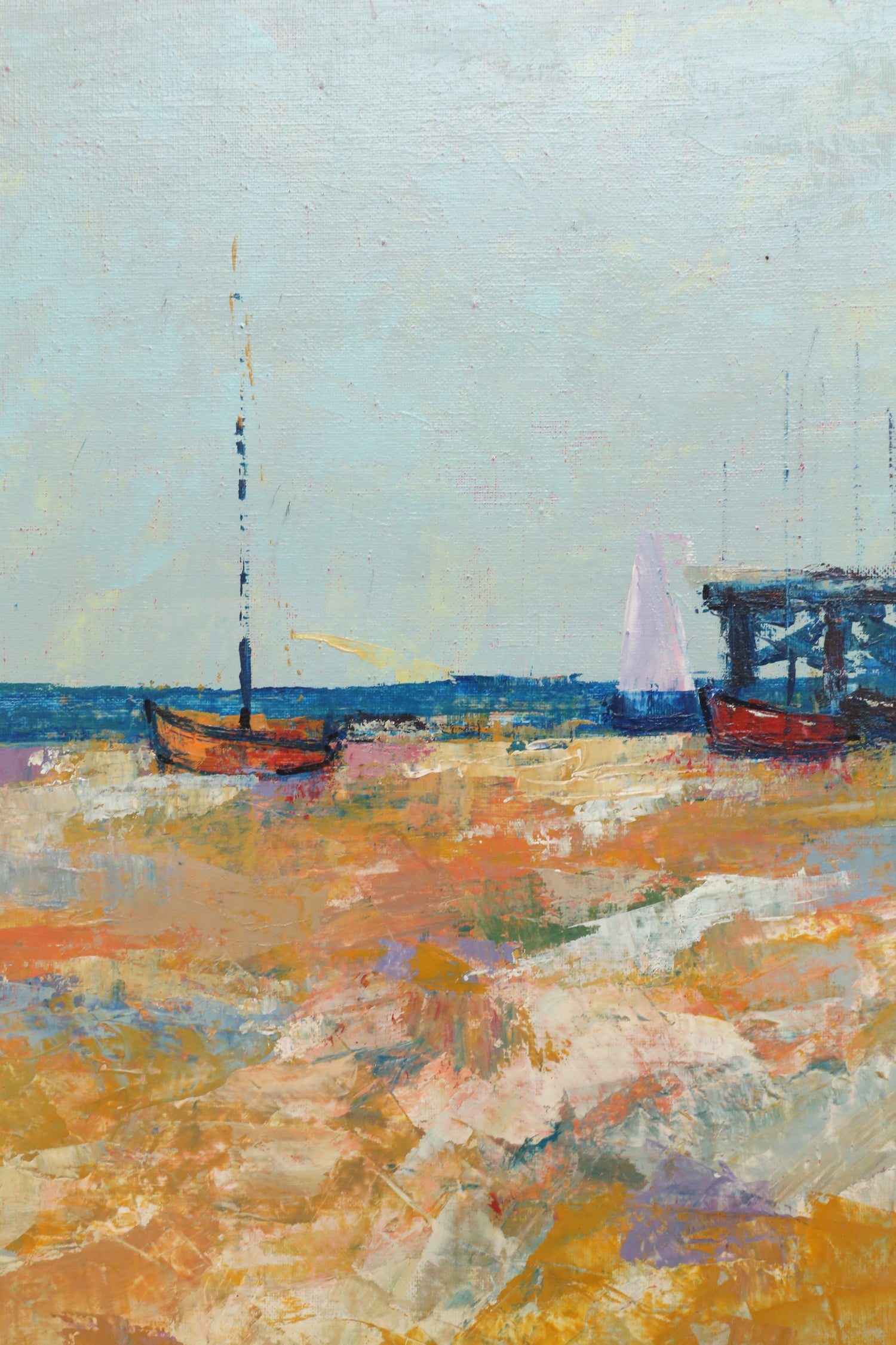 Coastal Landscape Oil Painting