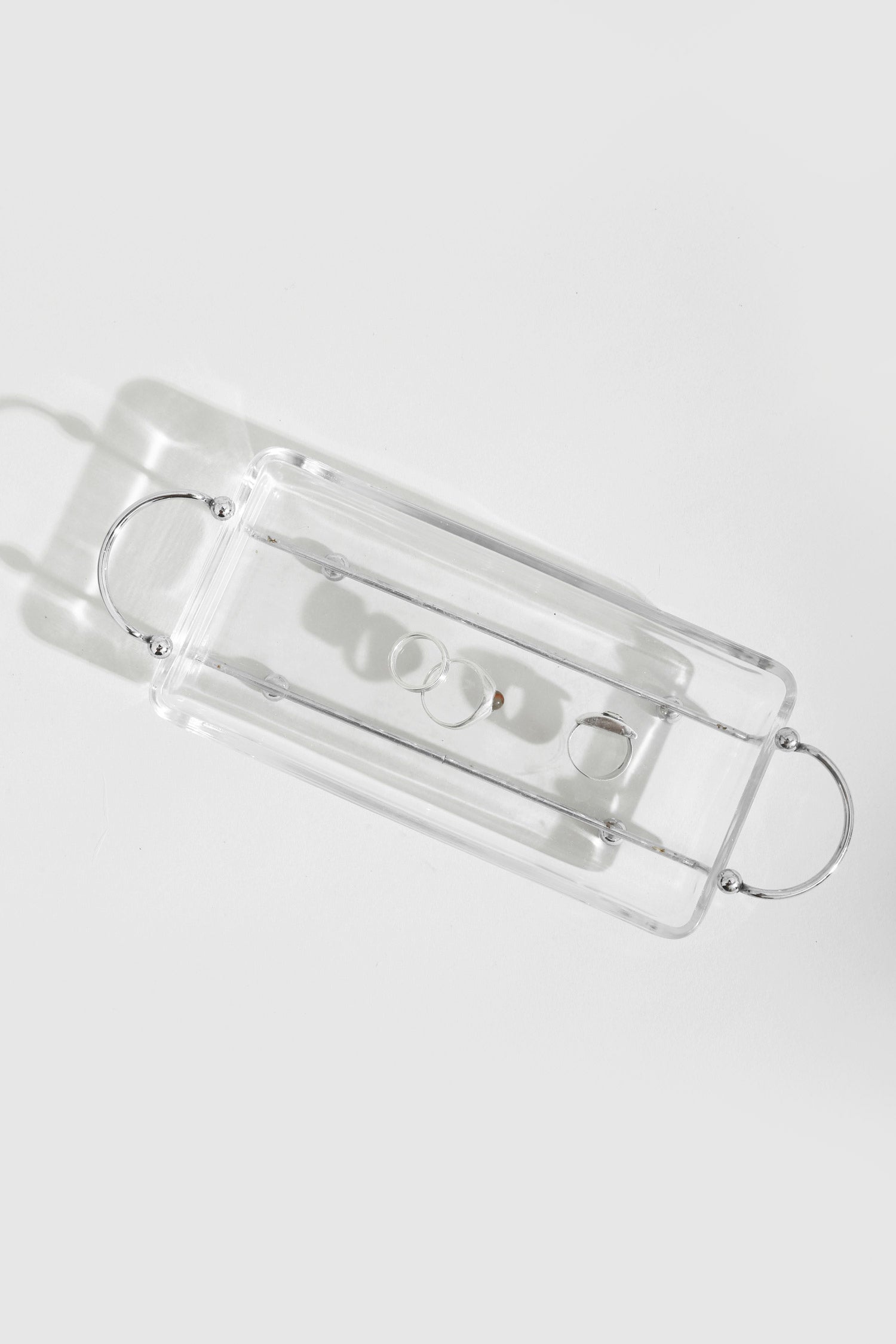 Modernist Chrome + Glass Tray