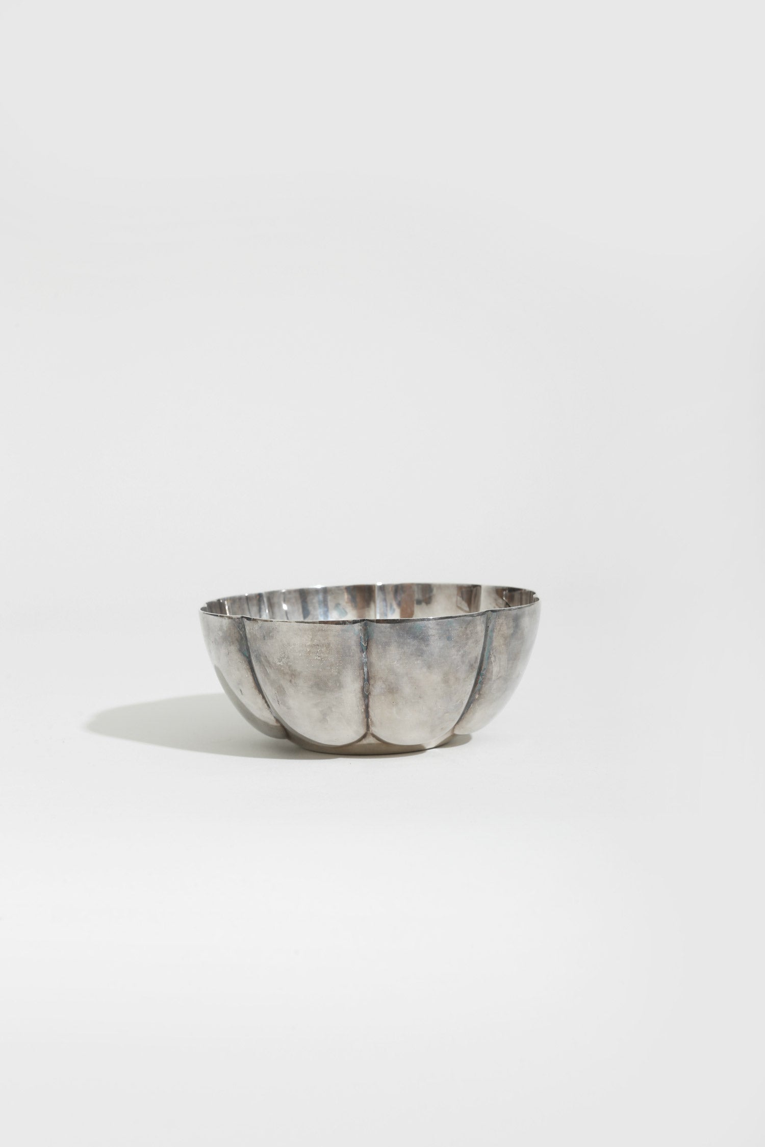 Silver Scalloped Bowl