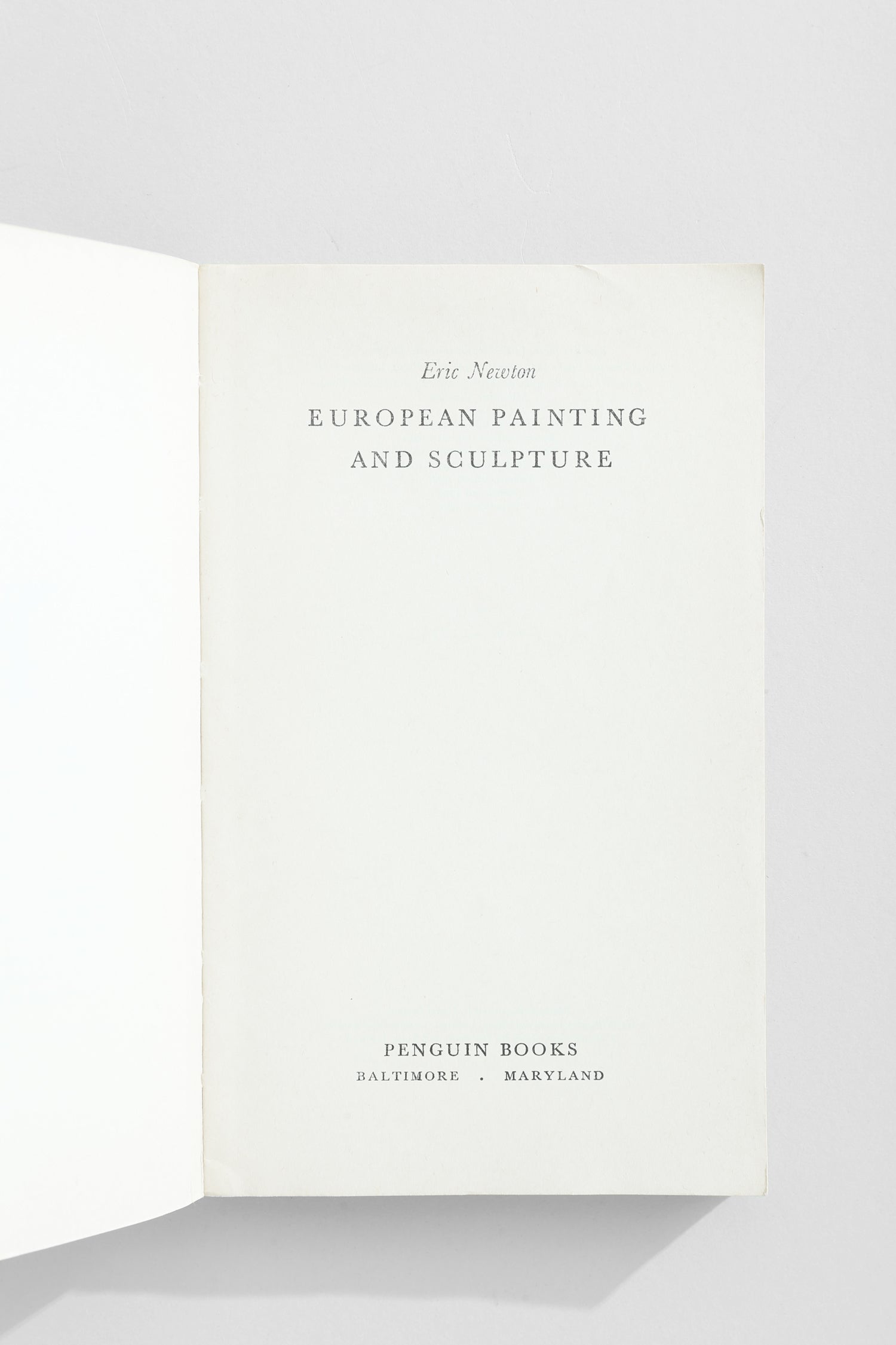European Painting and Sculpture Book