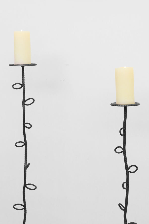 Iron Floor Candleholder Set