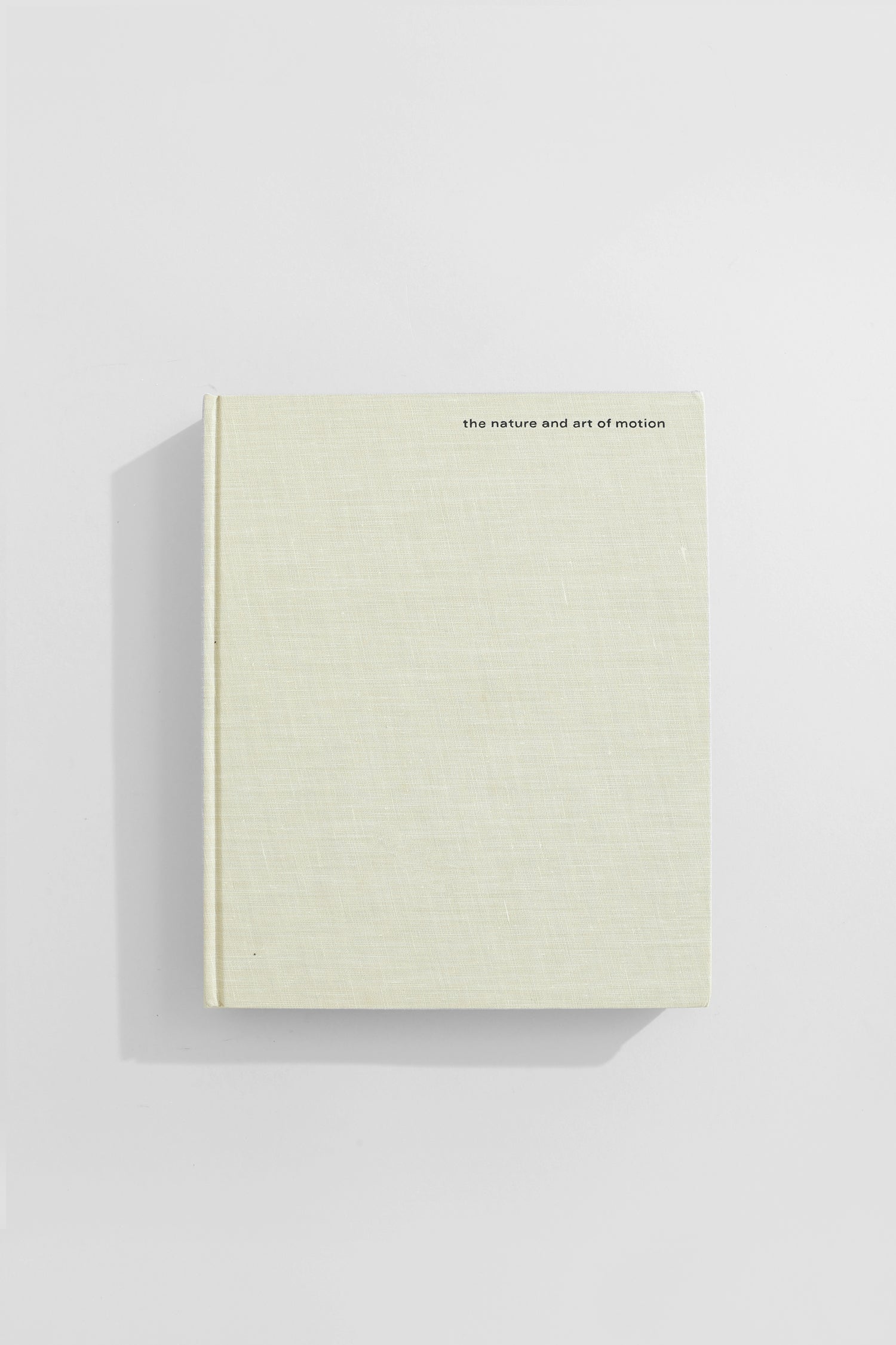The Nature and Art of Motion Book