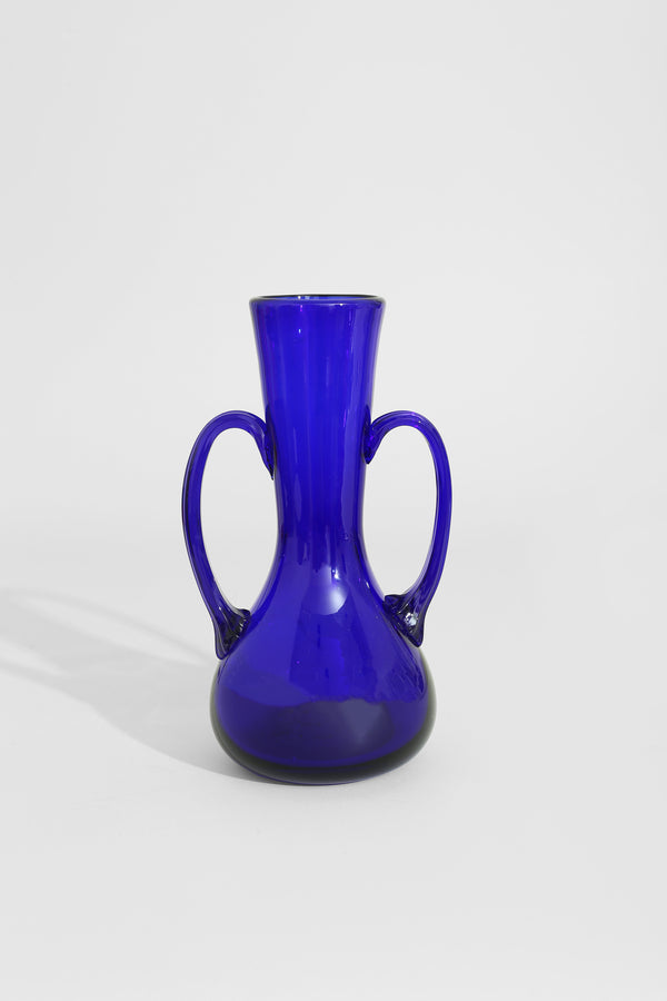Cobalt Glass Amphora