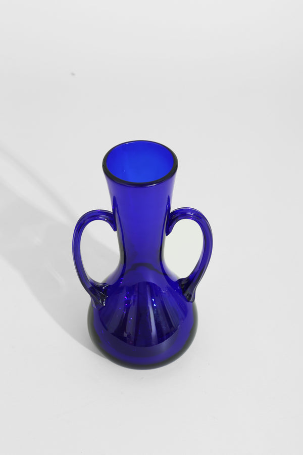 Cobalt Glass Amphora