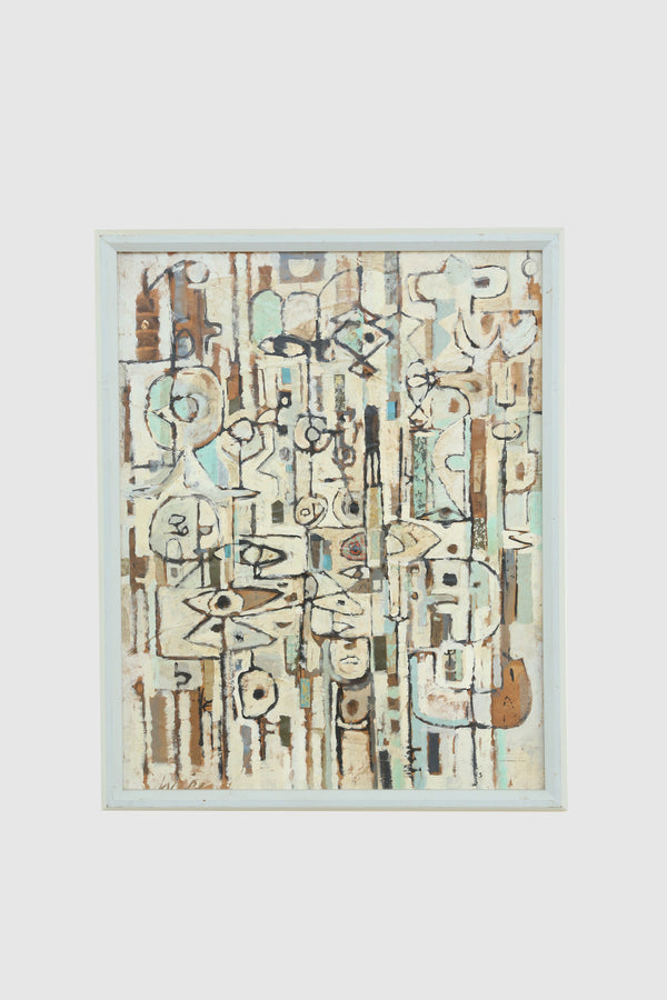 Abstract Composition Painting, Signed