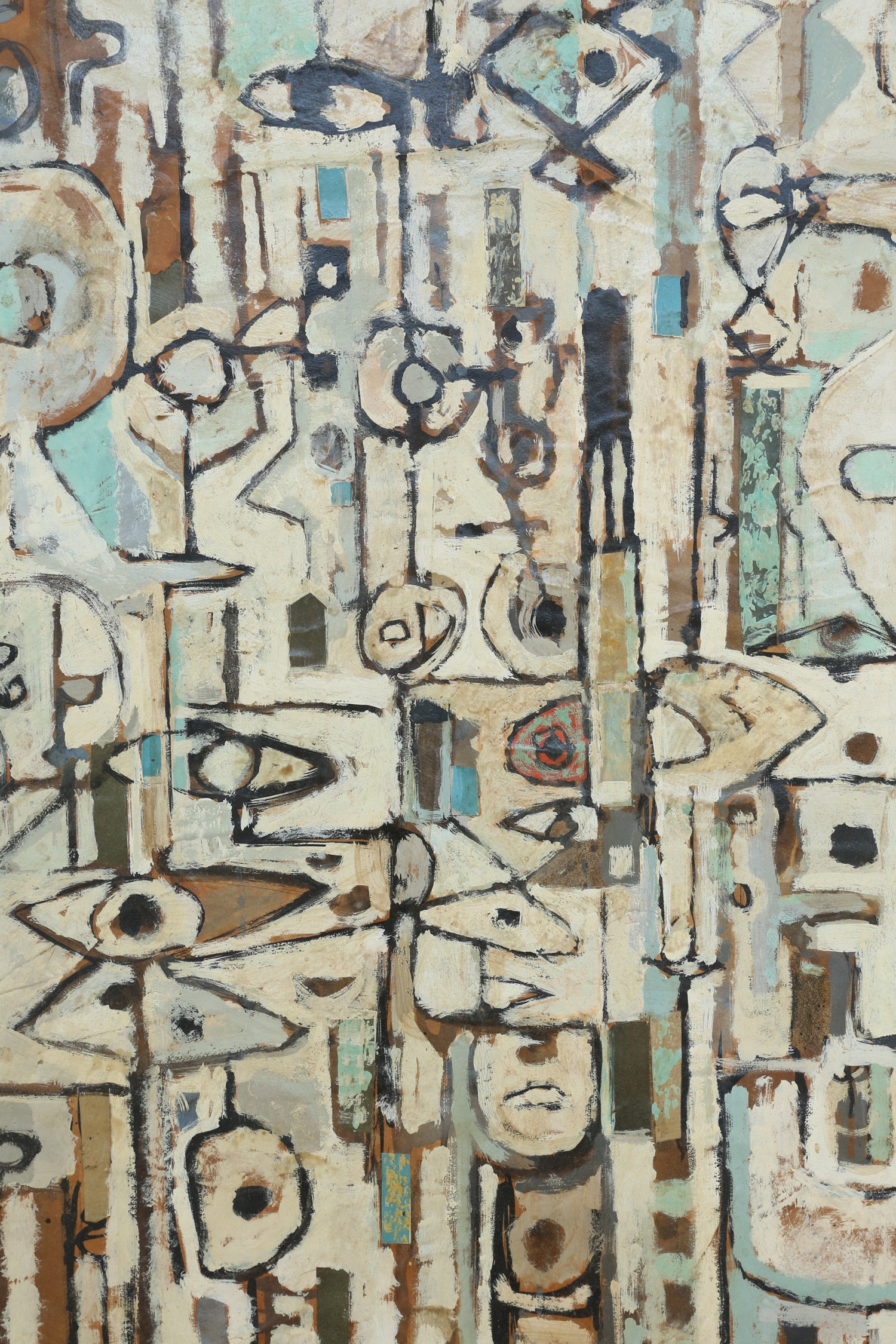 Abstract Composition Painting, Signed