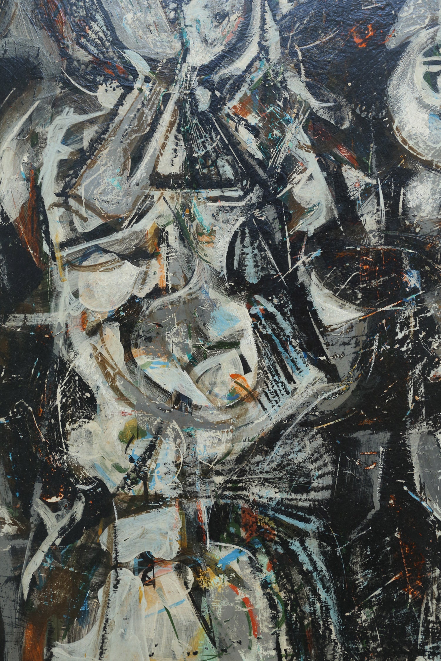 Large Abstract Composition Painting, 1956