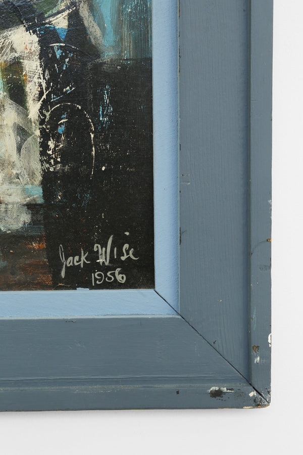 Large Abstract Composition Painting, 1956