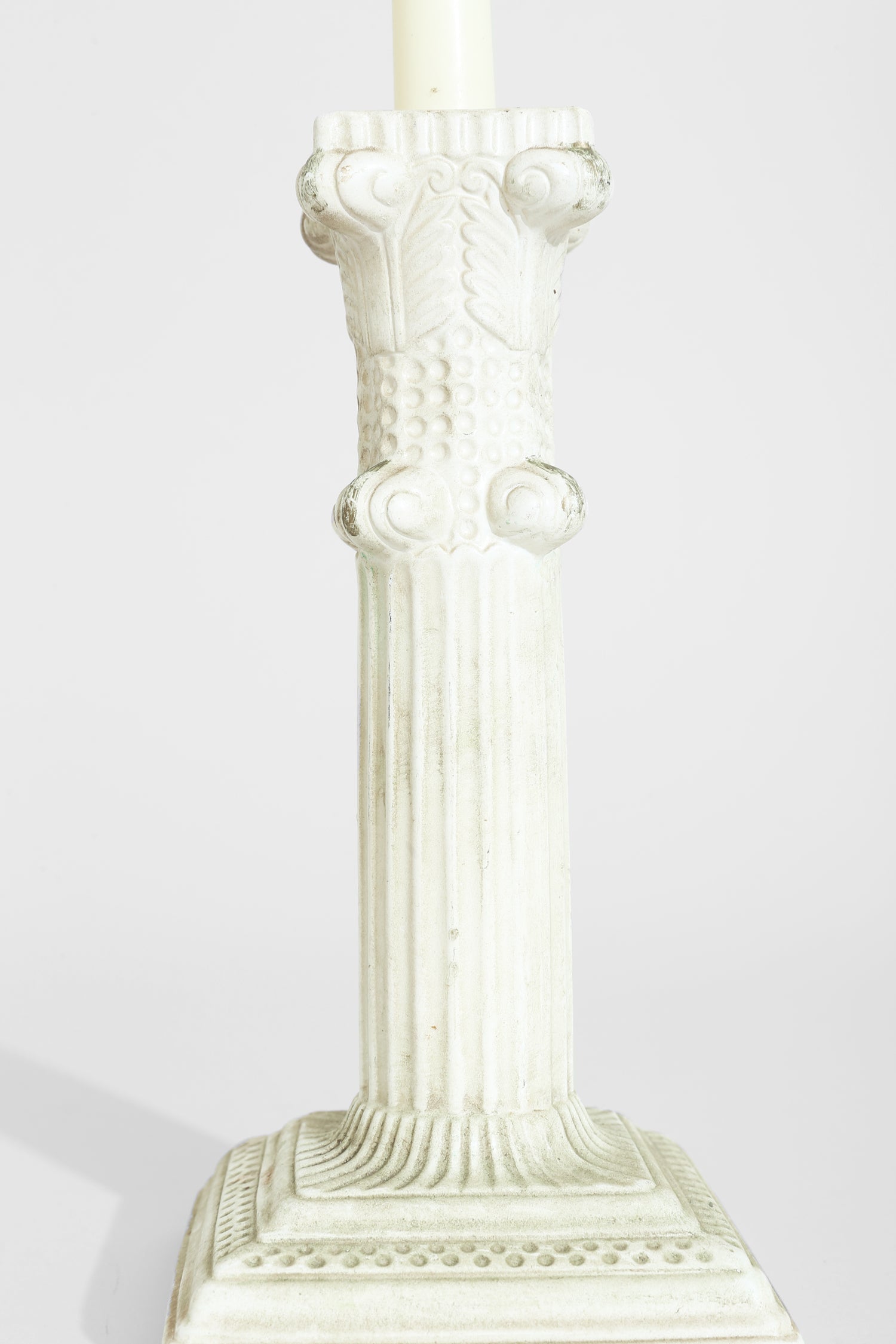 Neoclassical Ceramic Candleholders