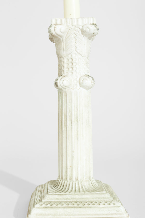 Neoclassical Ceramic Candleholders
