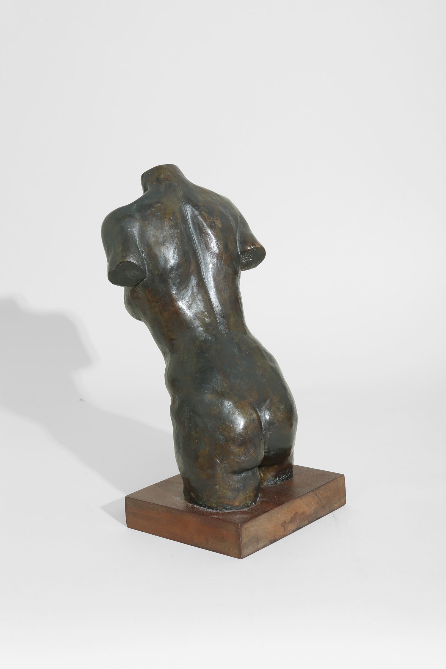 Bronze Female Sculpture, Signed, Domenica Seottono