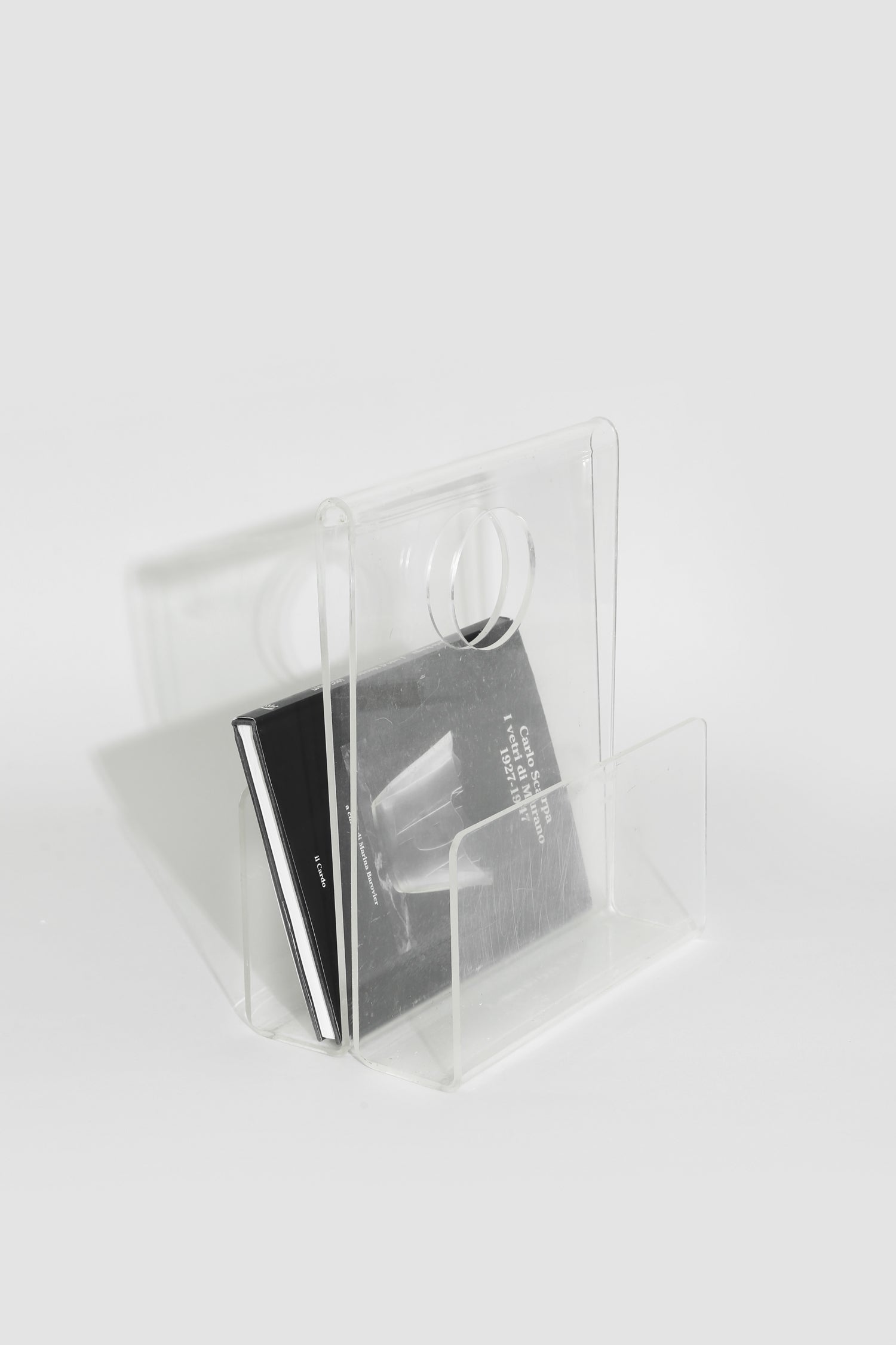 Lucite Magazine Rack