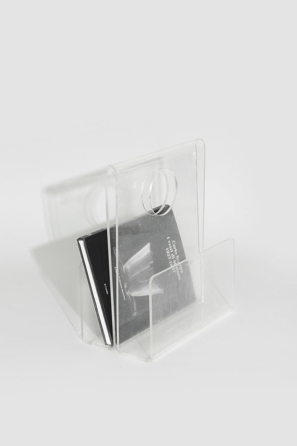 Lucite Magazine Rack