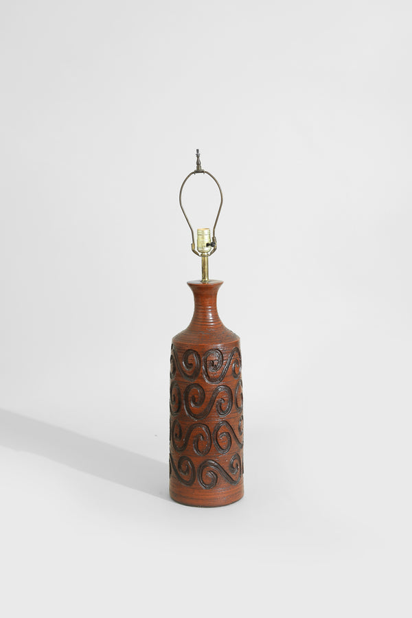 Spiral Brutalist Table Lamp