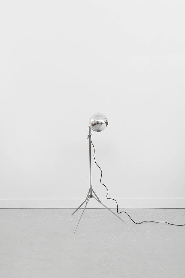 Chrome Orb Floor Lamp