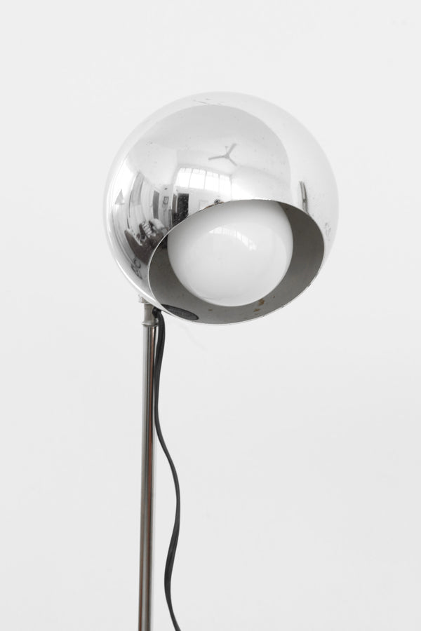 Chrome Orb Floor Lamp