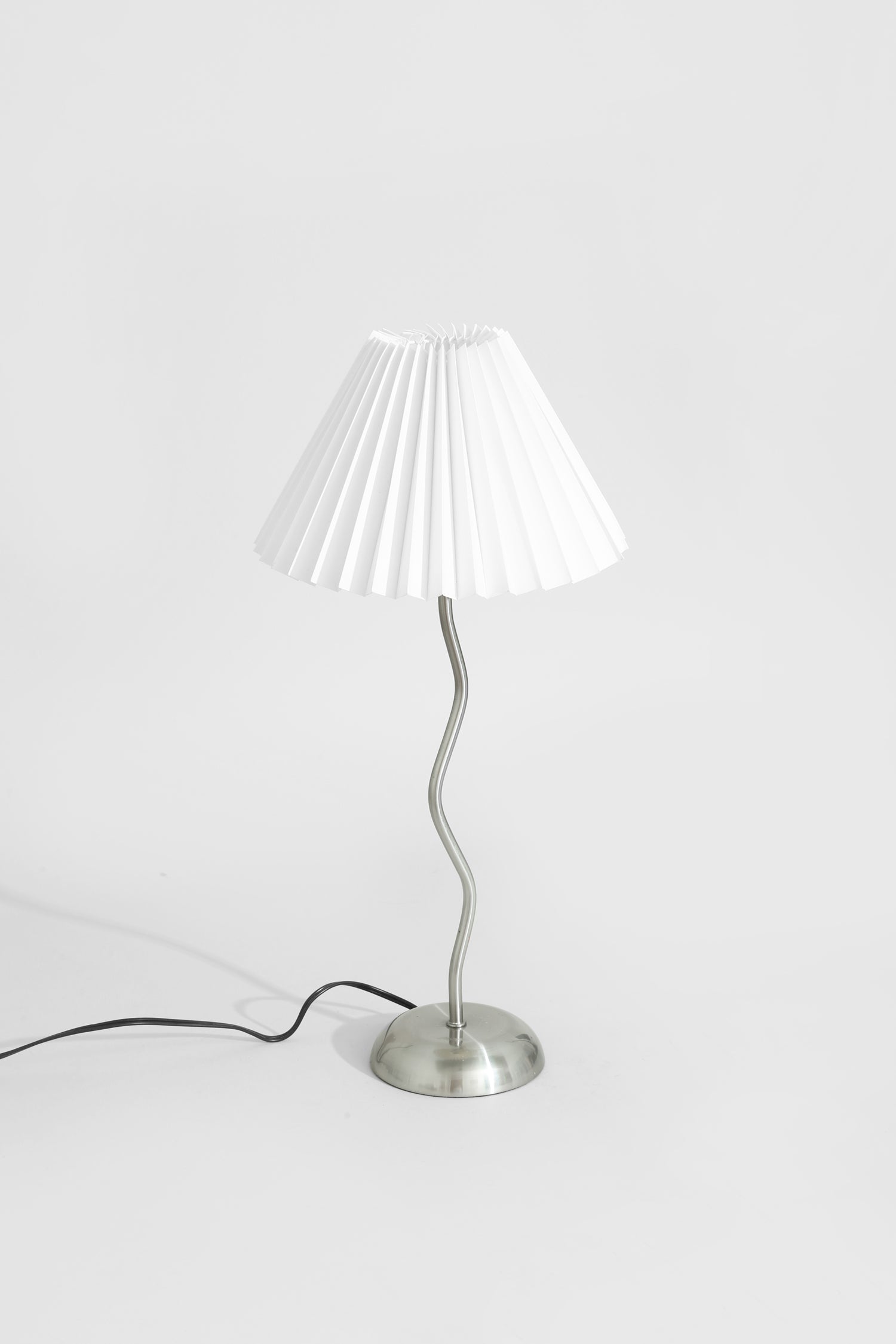 Silver Sculptural Table Lamp