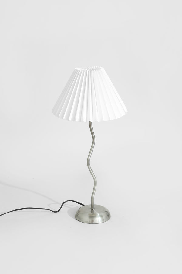 Silver Sculptural Table Lamp