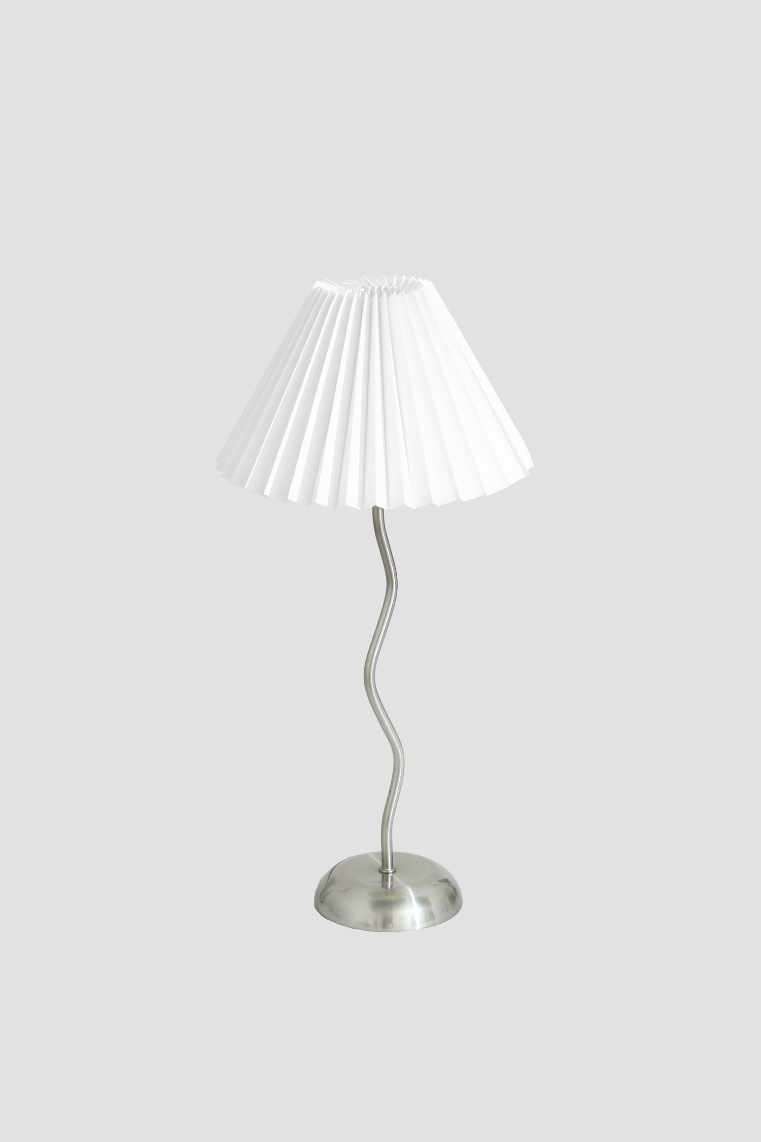 Silver Sculptural Table Lamp