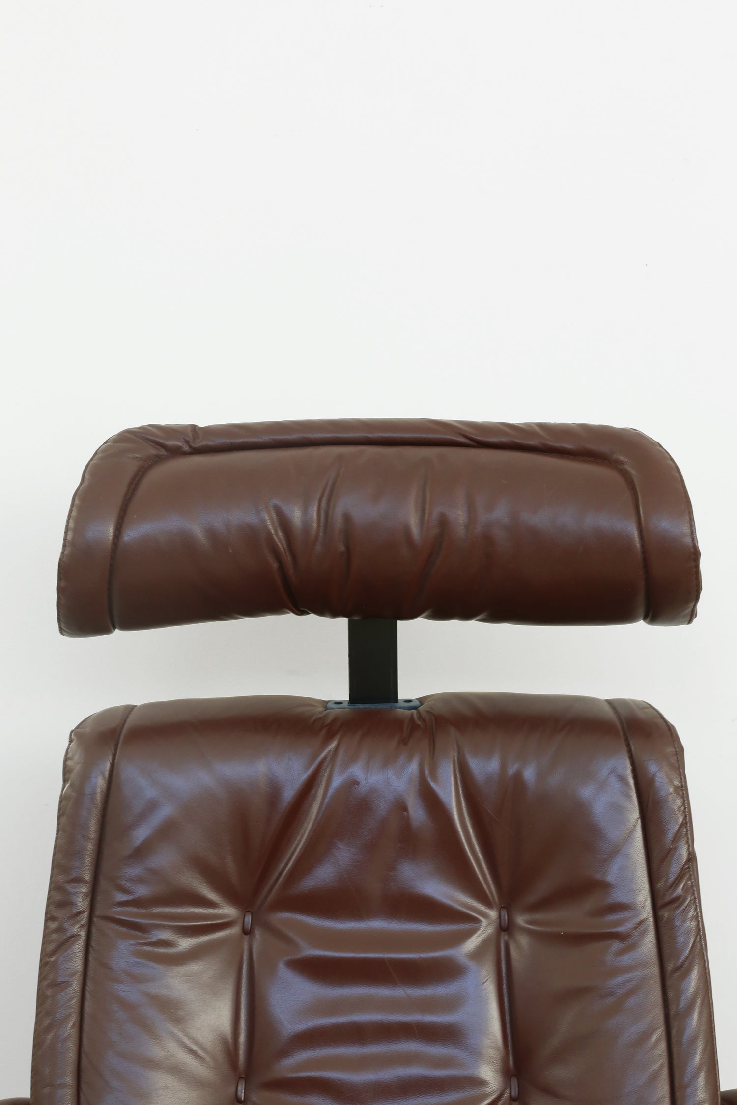 Brown Lounger Chair + Ottoman Set