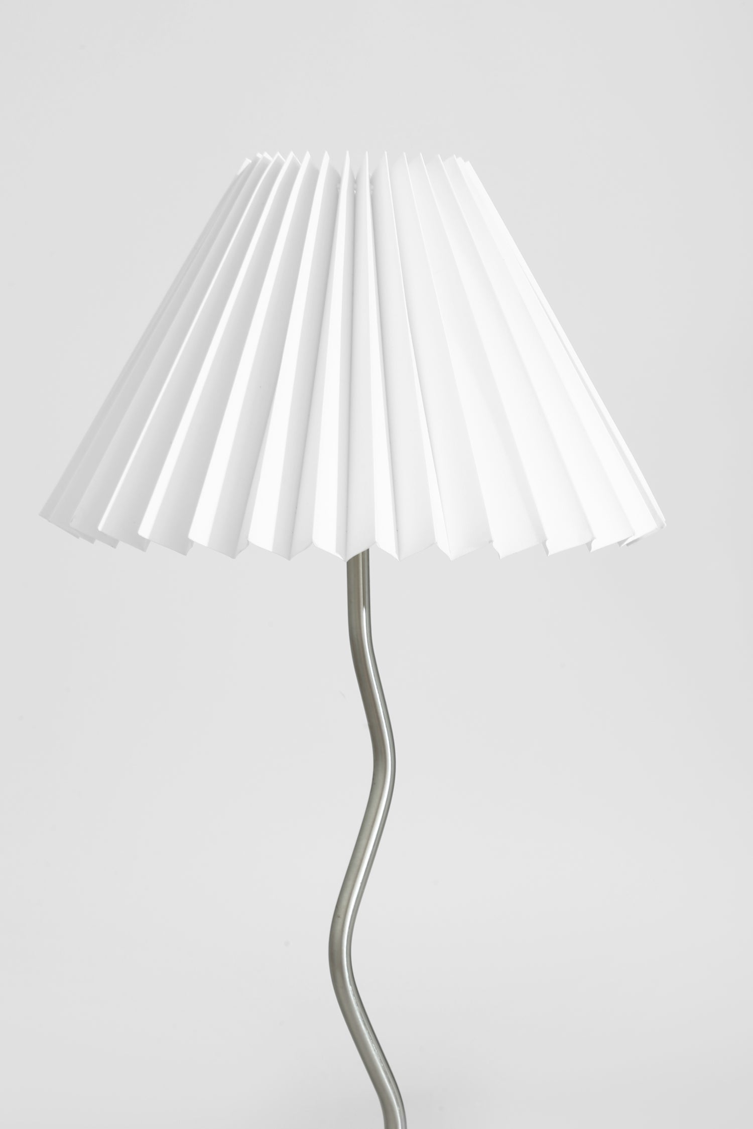 Silver Sculptural Table Lamp