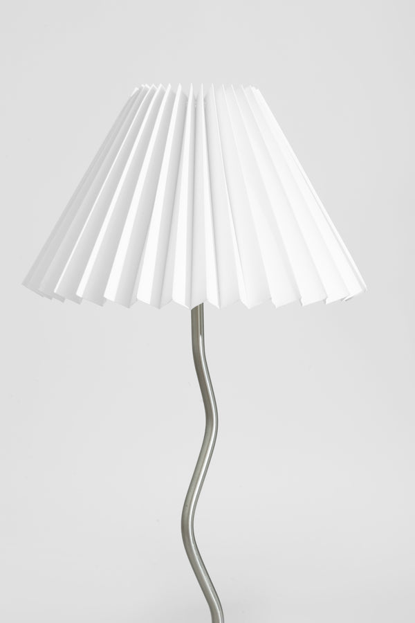 Silver Sculptural Table Lamp