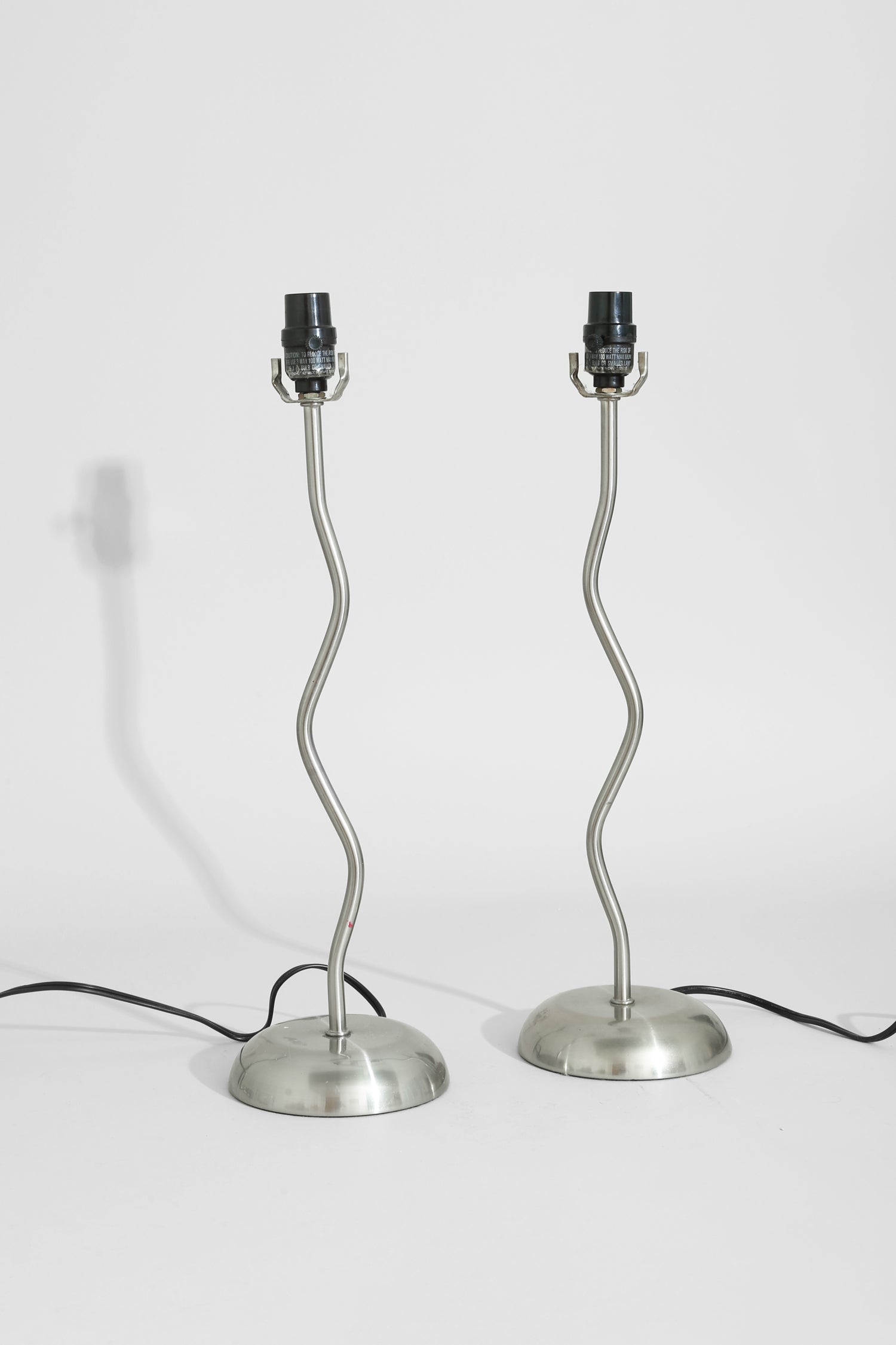 Silver Sculptural Table Lamp