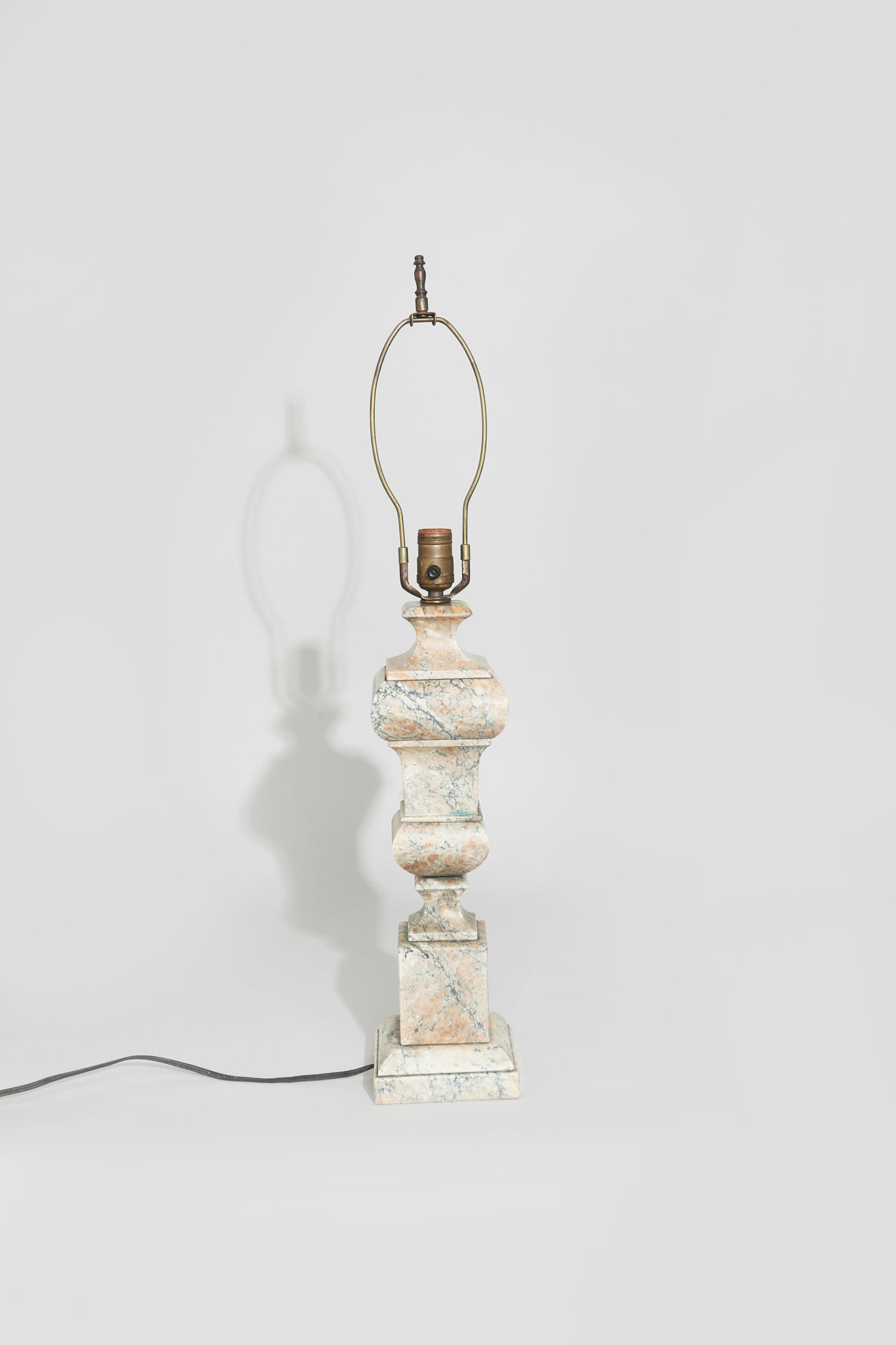 Neoclassical Column Marble Table Lamp