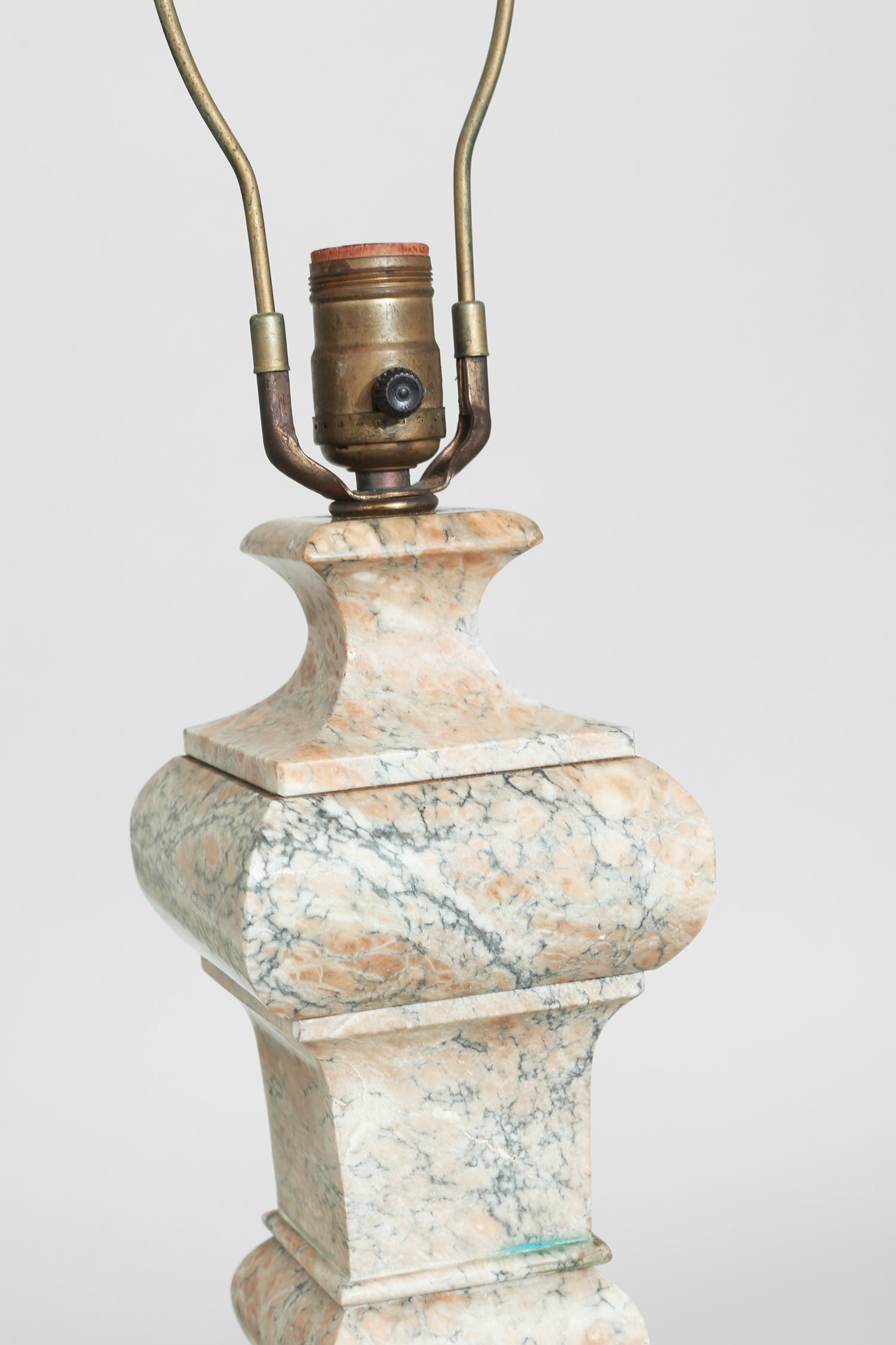 Neoclassical Column Marble Table Lamp