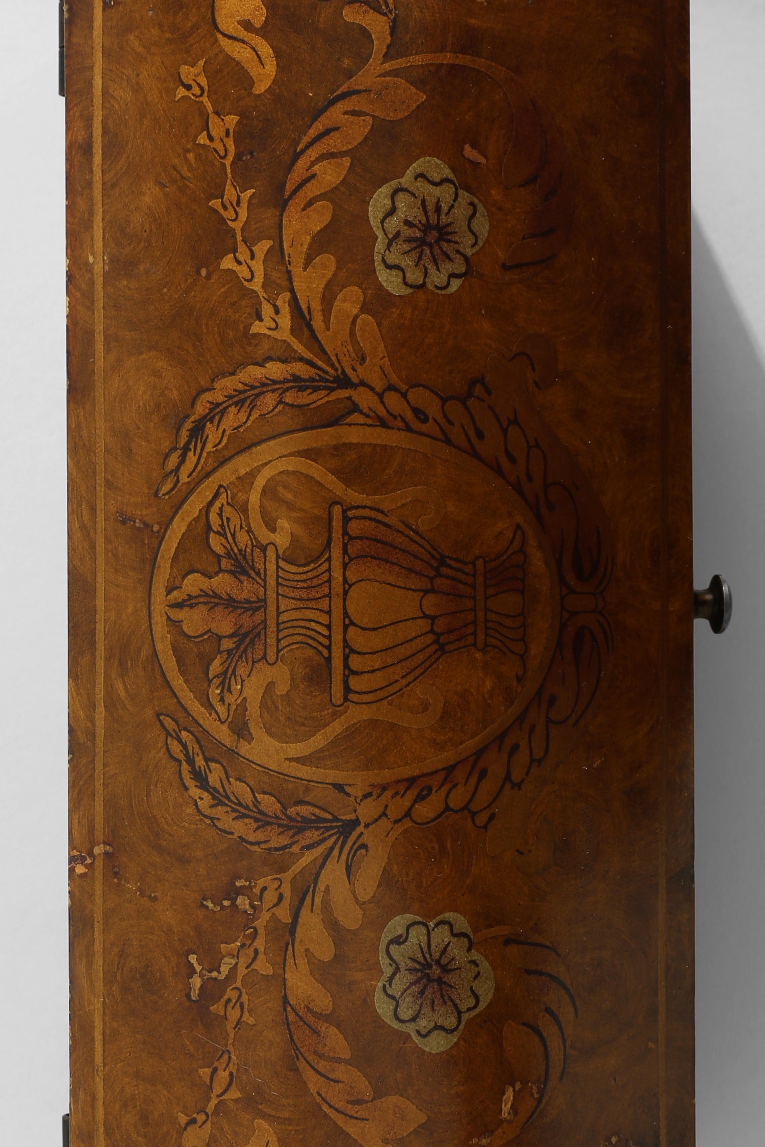 Neoclassical Burlwood Jewelry Box