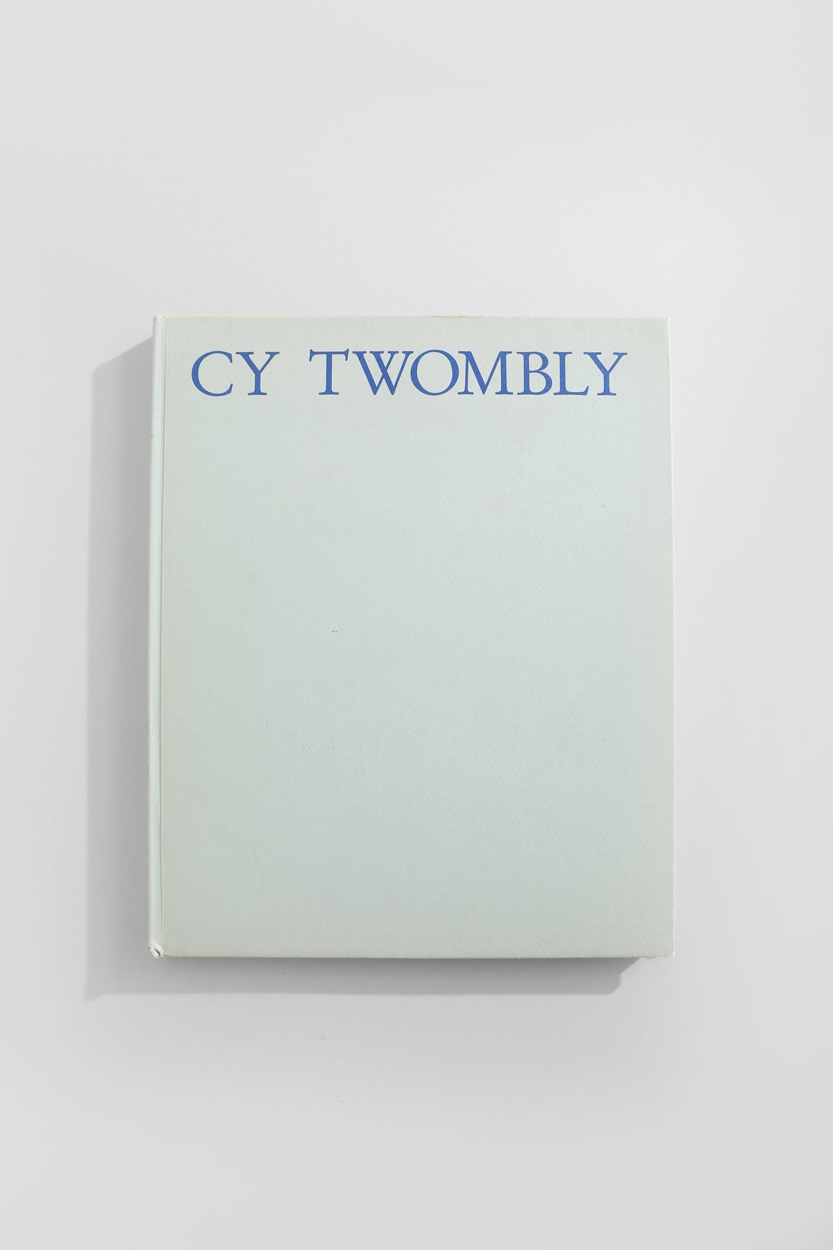 Cy Twombly Book