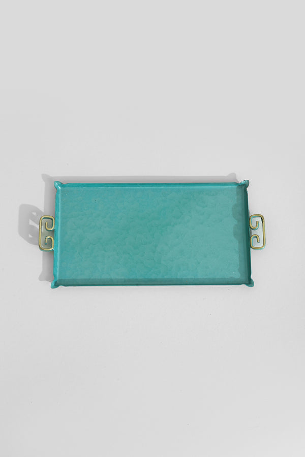 Scroll Enamel Tray
