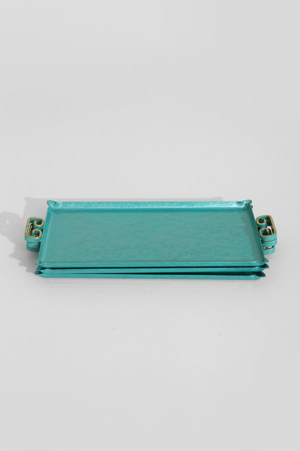 Scroll Enamel Tray