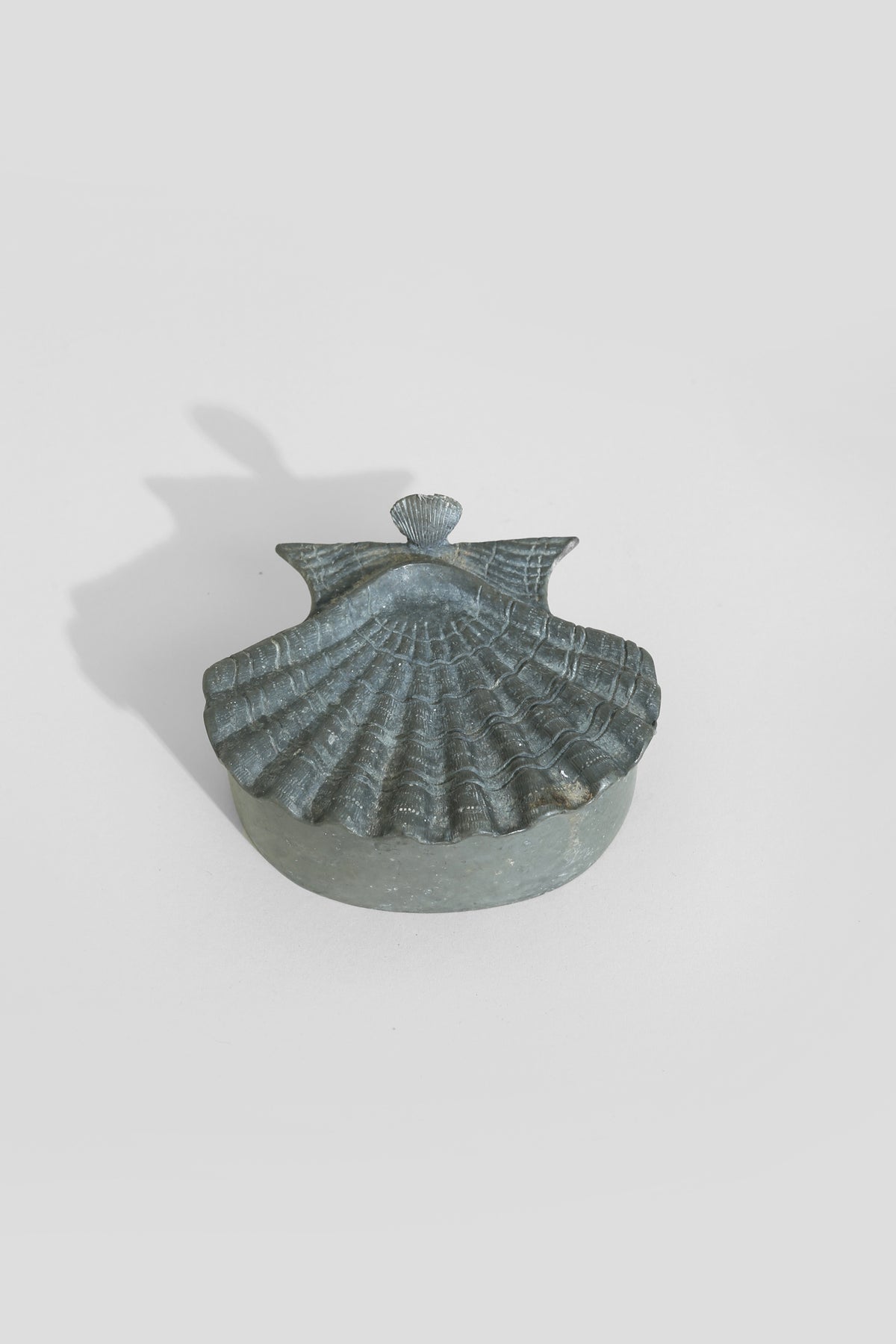 Pewter Scallop Shell Box