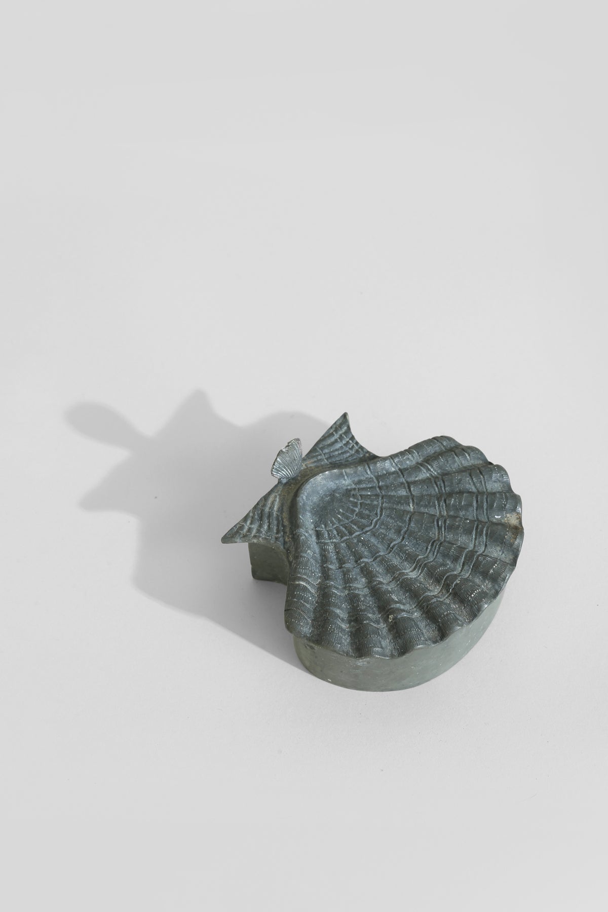 Pewter Scallop Shell Box
