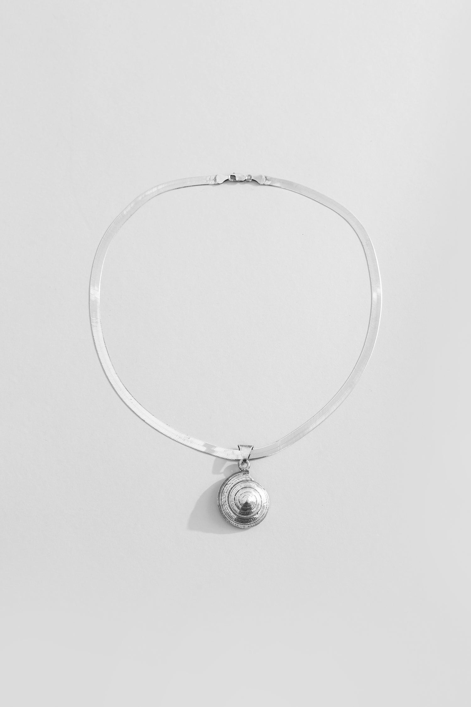 Spiral Herringbone Necklace