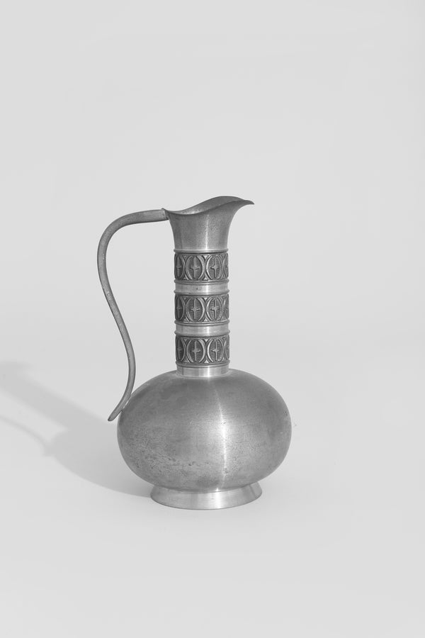 Norwegian Pewter Carafe + Cup Set