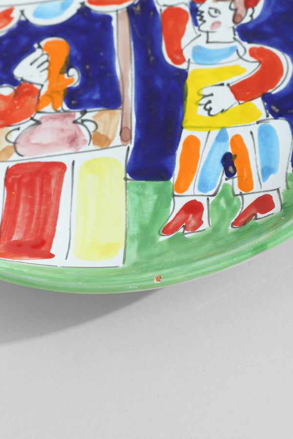 Italian Hand-Painted Plate #1