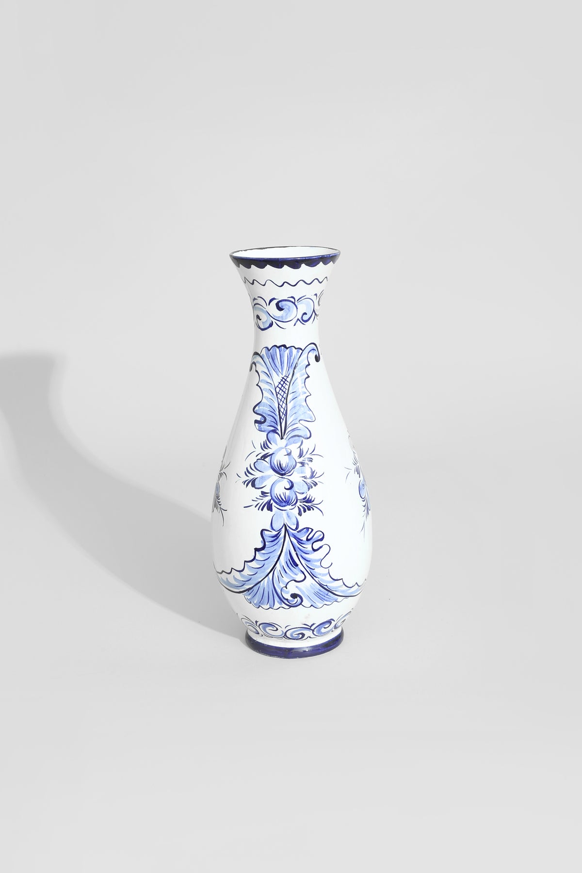 Portuguese Hand-Painted Ceramic Vase