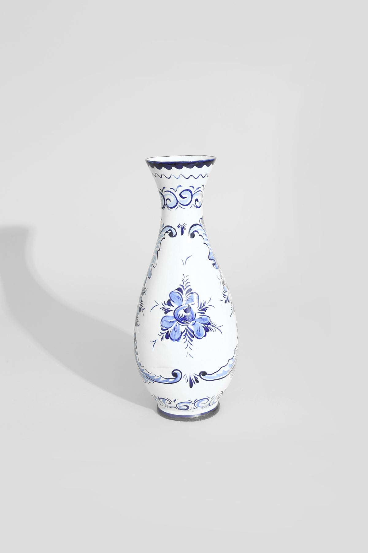 Portuguese Hand-Painted Ceramic Vase